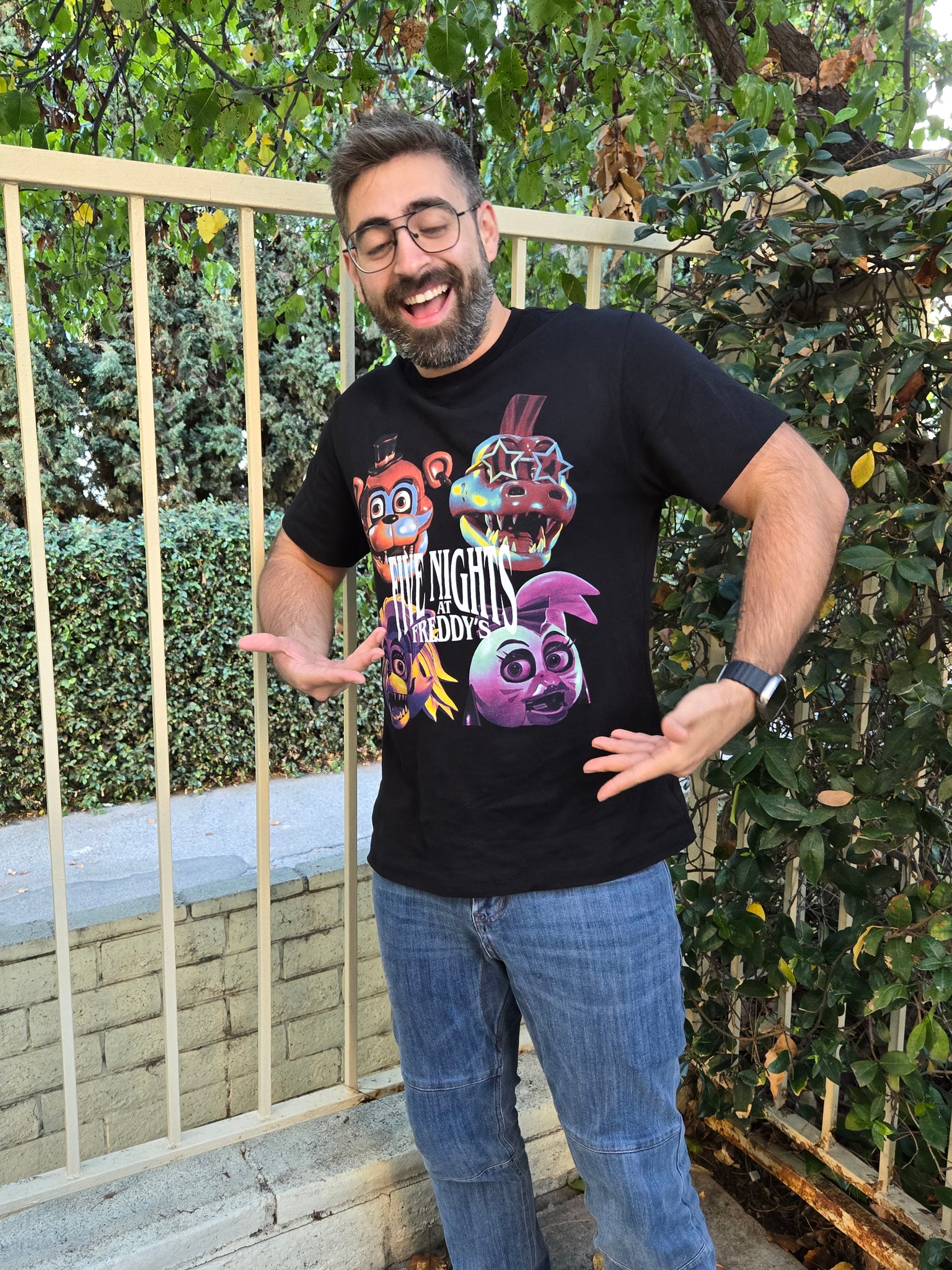 Glamrock and the Freddy Bunch T Shirt (FNAF Official Collection)